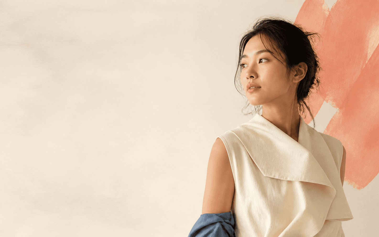 Editorial portrait representing human creativity
